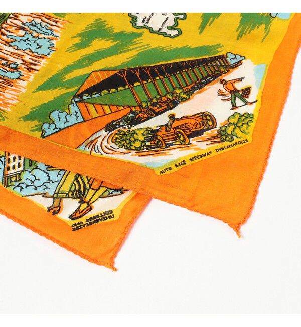 BEAMS SELECTION for WOMEN「BINDU / マップ プリント バンダナ 26FW」|ハンカチ|