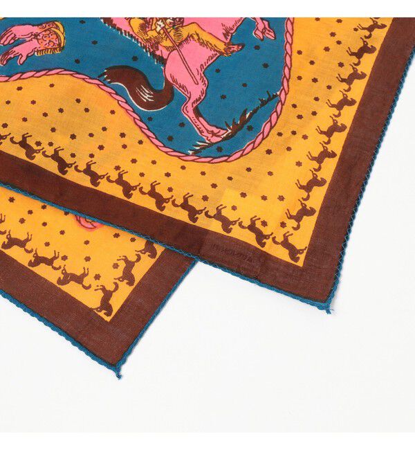 BEAMS SELECTION for WOMEN「BINDU / マップ プリント バンダナ 26FW」|ハンカチ|
