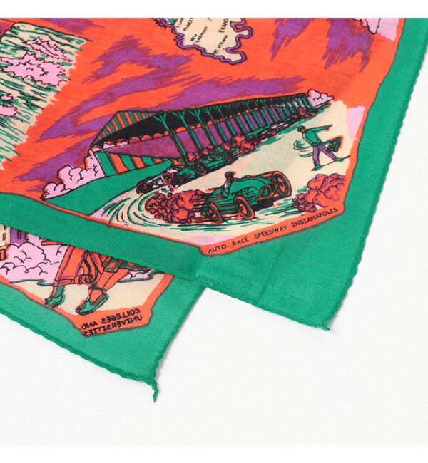 BEAMS SELECTION for WOMEN「BINDU / マップ プリント バンダナ 26FW」|ハンカチ|