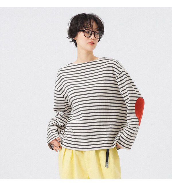 BEAMSBOY「エルボーパッチ バスク」|Tシャツ・カットソー|IVORY