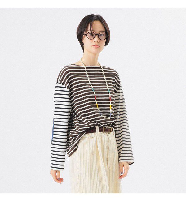 BEAMSBOY「エルボーパッチ バスク」|Tシャツ・カットソー|