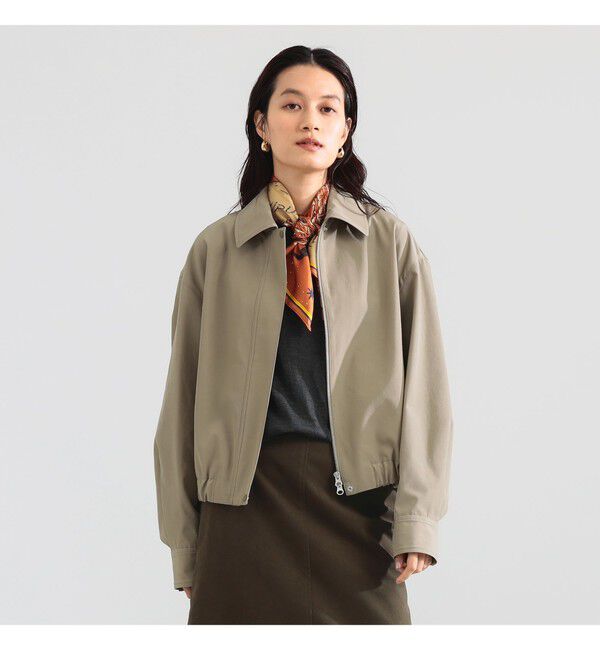 Demi-Luxe BEAMS 「撥水 ショート ブルゾン」|ブルゾン・スタジャン|SAND