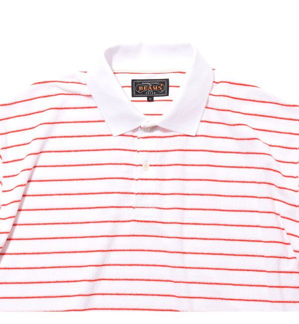 BEAMS PLUS「Pile Polo Stripe」|ポロシャツ|