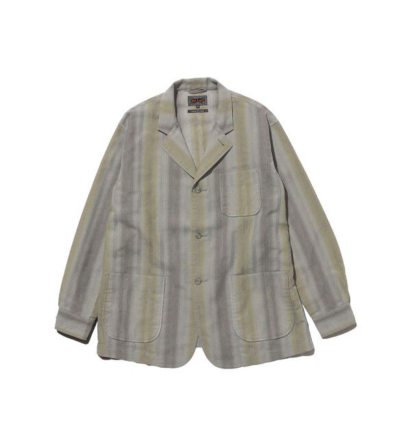 BEAMS PLUS「4B Cuffs Jacket Ombre Stripe」|テーラードジャケット|