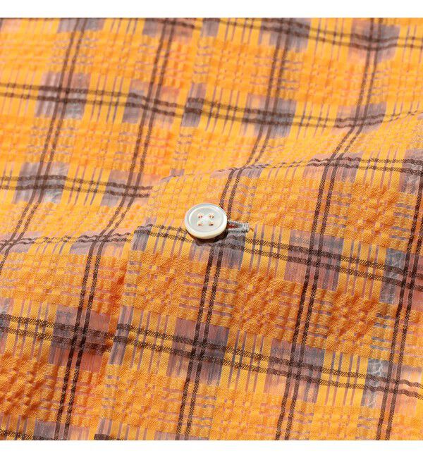 BEAMS PLUS「Open Collar Nylon Airy Plaid」|シャツ・ブラウス|