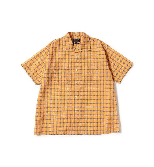 BEAMS PLUS「Open Collar Nylon Airy Plaid」|シャツ・ブラウス|
