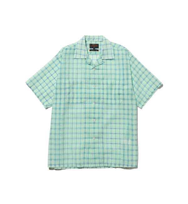 BEAMS PLUS「Open Collar Nylon Airy Plaid」|シャツ・ブラウス|