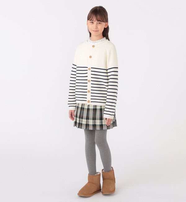 SHIPS KIDS「SHIPS KIDS:140～150cm / レース ピンタック 長袖 ブラウス」|シャツ・ブラウス|