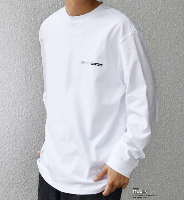 SHIPS any「SHIPS any: SNOOPY コラボ 75th グラフィック プリント Tシャツ(ロンT)◆」|Tシャツ・カットソー|