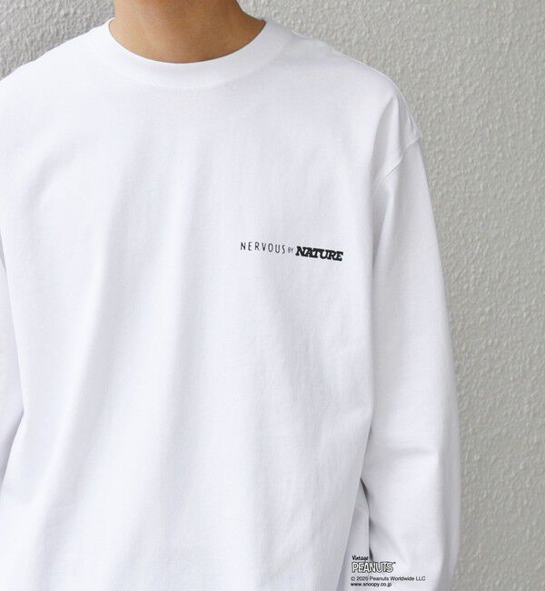 SHIPS any「SHIPS any: SNOOPY コラボ 75th グラフィック プリント Tシャツ(ロンT)◆」|Tシャツ・カットソー|