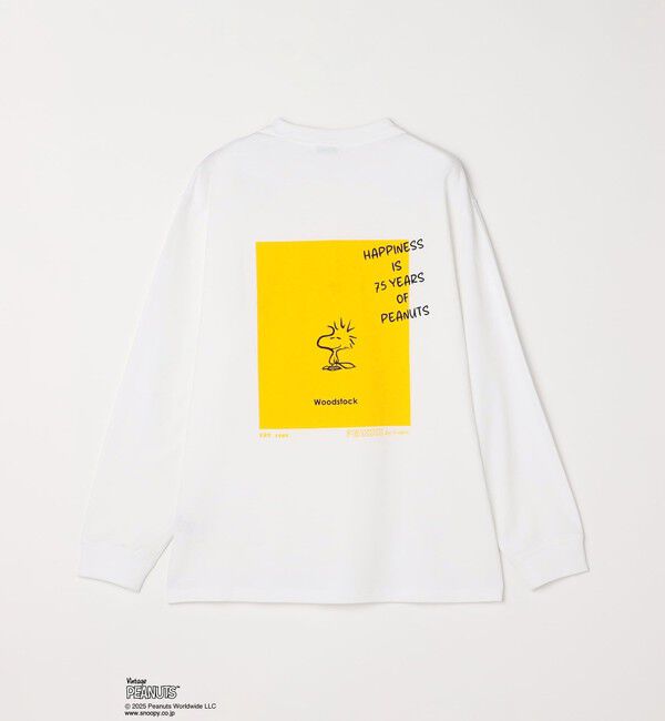SHIPS any「SHIPS any: SNOOPY コラボ 75th グラフィック プリント Tシャツ(ロンT)◆」|Tシャツ・カットソー|