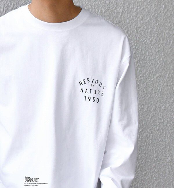 SHIPS any「SHIPS any: SNOOPY コラボ 75th グラフィック プリント Tシャツ(ロンT)◆」|Tシャツ・カットソー|