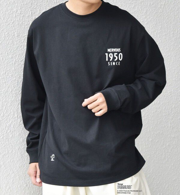 SHIPS any「SHIPS any: SNOOPY コラボ 75th グラフィック プリント Tシャツ(ロンT)◆」|Tシャツ・カットソー|