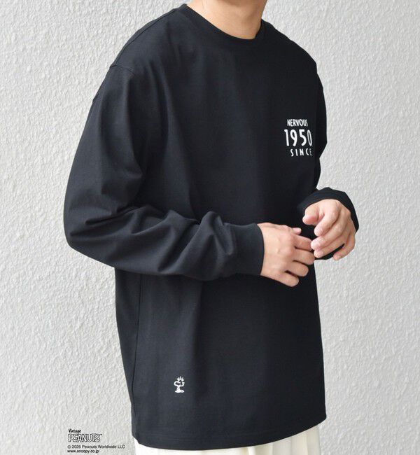SHIPS any「SHIPS any: SNOOPY コラボ 75th グラフィック プリント Tシャツ(ロンT)◆」|Tシャツ・カットソー|