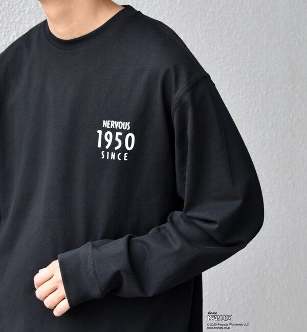 SHIPS any「SHIPS any: SNOOPY コラボ 75th グラフィック プリント Tシャツ(ロンT)◆」|Tシャツ・カットソー|