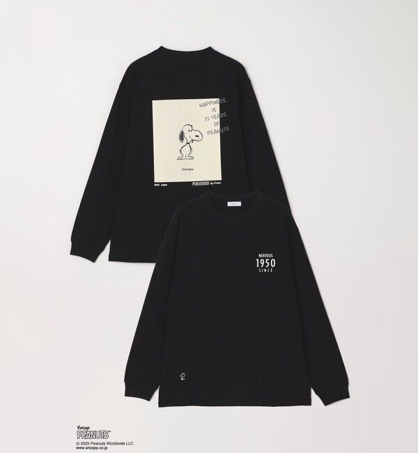SHIPS any「SHIPS any: SNOOPY コラボ 75th グラフィック プリント Tシャツ(ロンT)◆」|Tシャツ・カットソー|