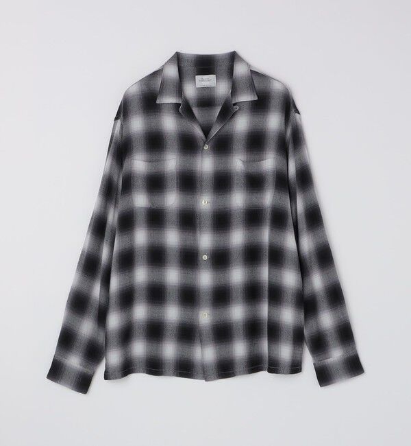 SHIPS「TOWNCRAFT: 60 LOOP COLLER SHIRT」|シャツ・ブラウス|ブラック