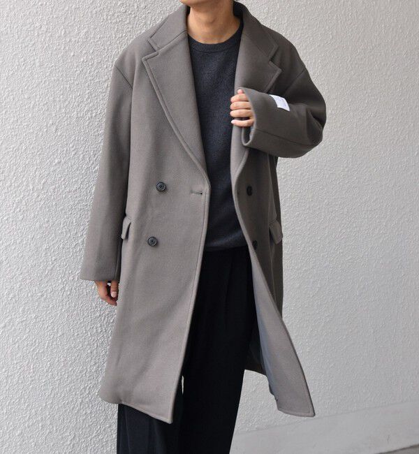 SHIPS any「PURE WOOL MELTON ダブル チェスターコート 26AW◆」|チェスターコート|