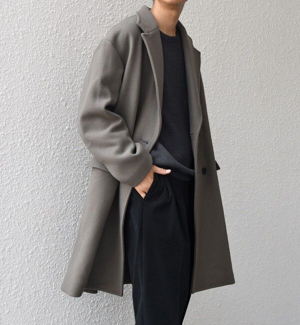 SHIPS any「PURE WOOL MELTON ダブル チェスターコート 26AW◆」|チェスターコート|