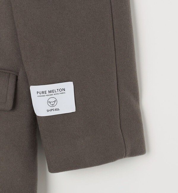 SHIPS any「PURE WOOL MELTON ダブル チェスターコート 26AW◆」|チェスターコート|