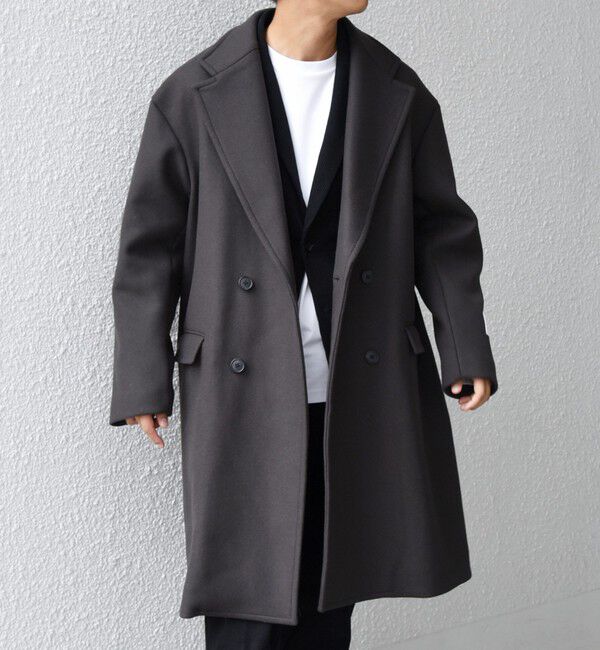 SHIPS any「PURE WOOL MELTON ダブル チェスターコート 26AW◆」|チェスターコート|
