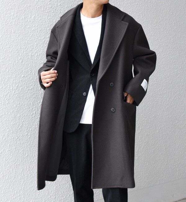 SHIPS any「PURE WOOL MELTON ダブル チェスターコート 26AW◆」|チェスターコート|