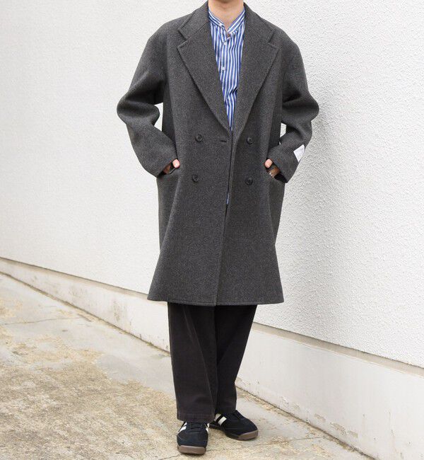 SHIPS any「PURE WOOL MELTON ダブル チェスターコート 26AW◆」|チェスターコート|