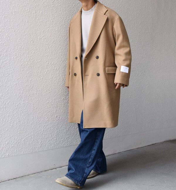 SHIPS any「PURE WOOL MELTON ダブル チェスターコート 26AW◆」|チェスターコート|