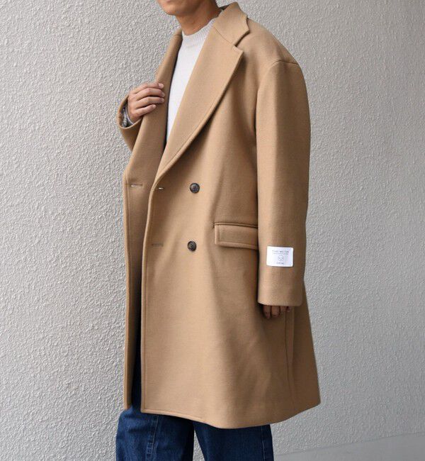 SHIPS any「PURE WOOL MELTON ダブル チェスターコート 26AW◆」|チェスターコート|