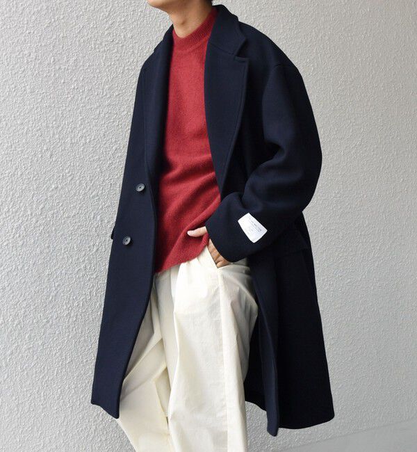 SHIPS any「PURE WOOL MELTON ダブル チェスターコート 26AW◆」|チェスターコート|
