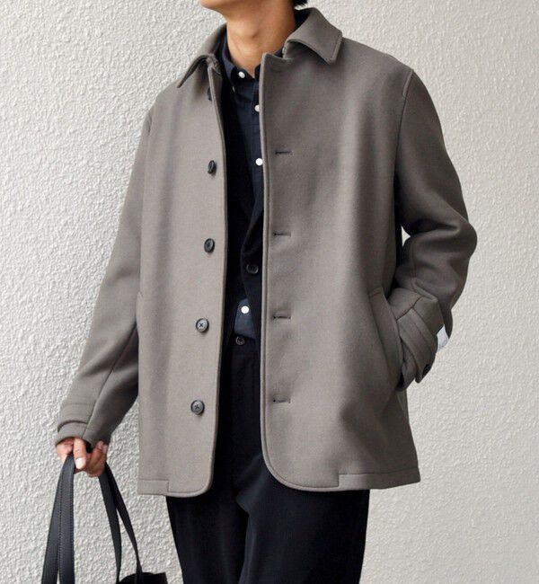 SHIPS any「PURE WOOL MELTON シングル Pコート 26AW◆」|ピーコート|