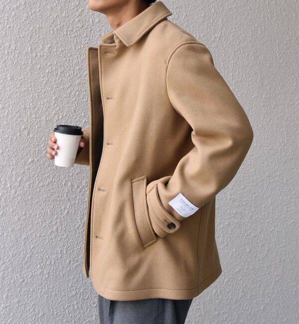 SHIPS any「PURE WOOL MELTON シングル Pコート 26AW◆」|ピーコート|