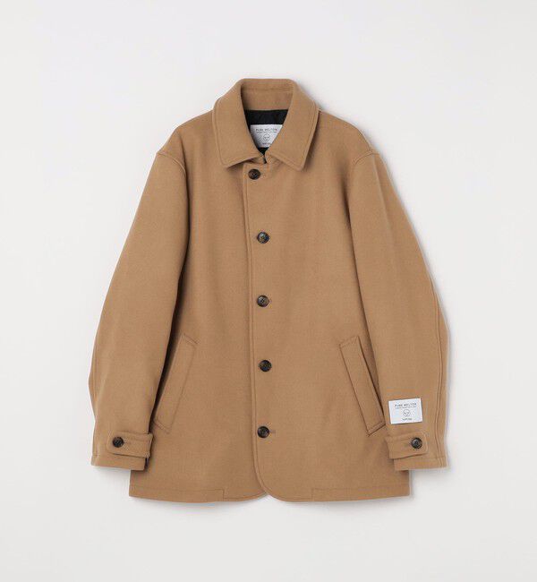 SHIPS any「PURE WOOL MELTON シングル Pコート 26AW◆」|ピーコート|