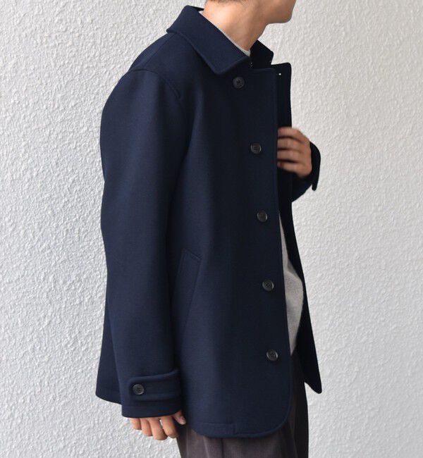 SHIPS any「PURE WOOL MELTON シングル Pコート 26AW◆」|ピーコート|