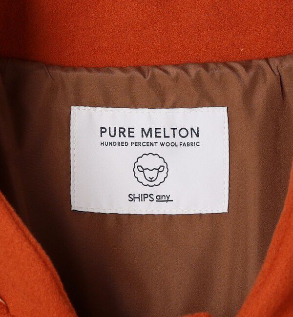 SHIPS any「PURE WOOL MELTON ダッフル コート 26AW◆」|ダッフルコート|