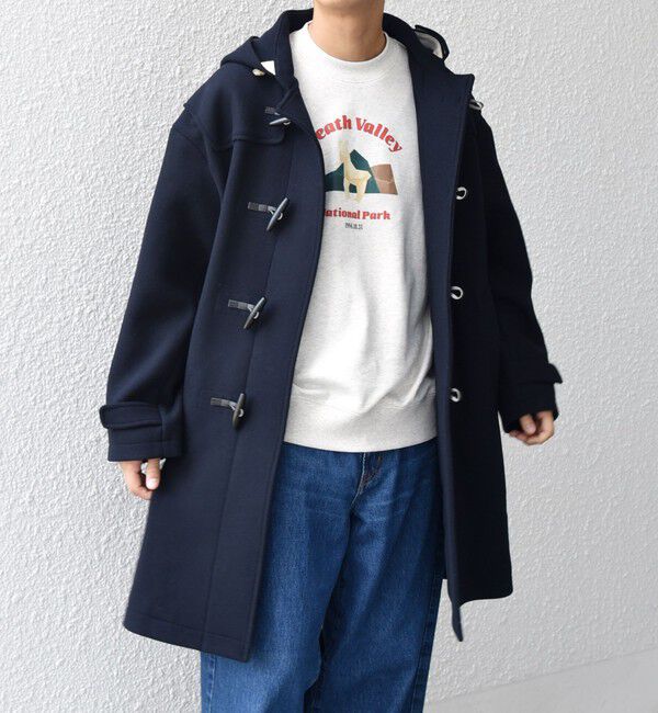 SHIPS any「PURE WOOL MELTON ダッフル コート 26AW◆」|ダッフルコート|ネイビー系