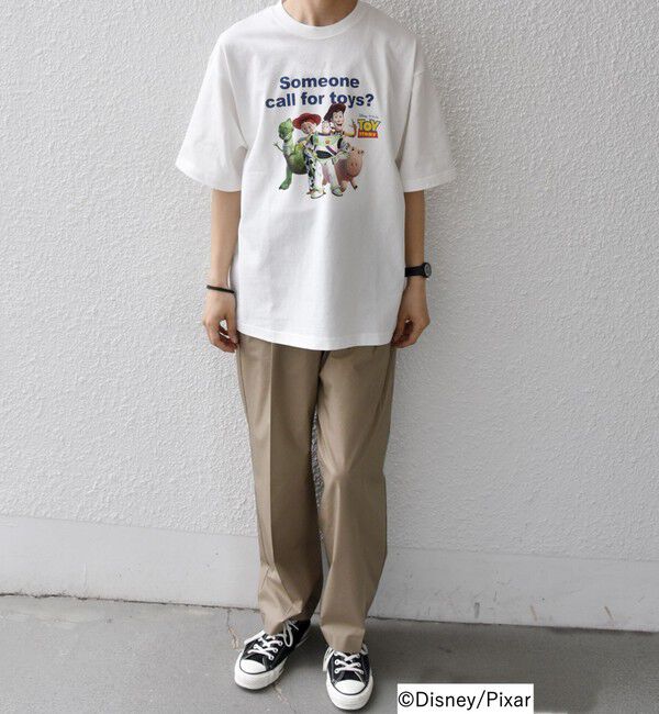 SHIPS any「SHIPS any:〈洗濯機可能〉TOYSTORY/トイ・ストーリー/ メッセージ プリント ロゴ Tシャツ」|Tシャツ・カットソー|