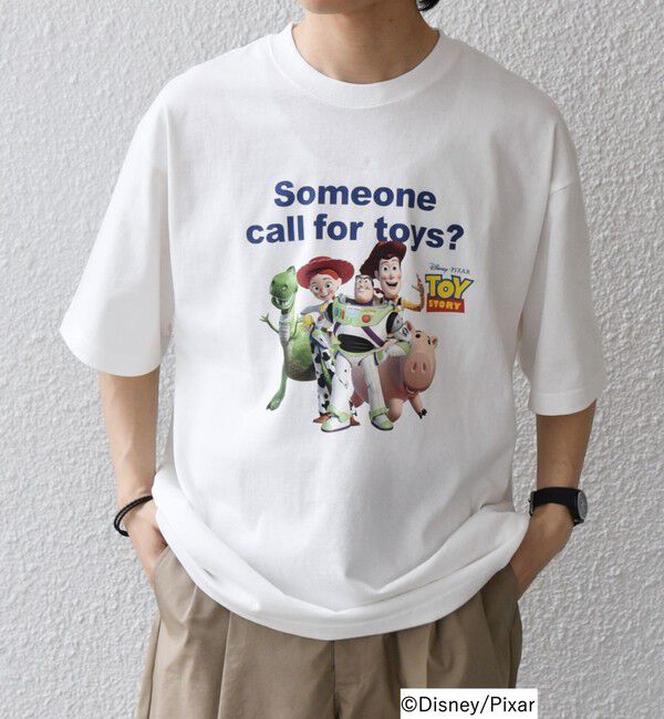 SHIPS any「SHIPS any:〈洗濯機可能〉TOYSTORY/トイ・ストーリー/ メッセージ プリント ロゴ Tシャツ」|Tシャツ・カットソー|