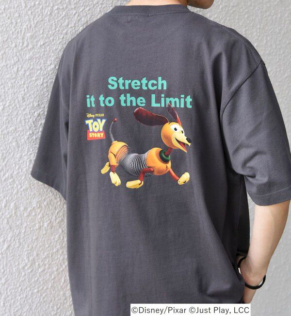 SHIPS any「SHIPS any:〈洗濯機可能〉TOYSTORY/トイ・ストーリー/ メッセージ プリント ロゴ Tシャツ」|Tシャツ・カットソー|ダークグレー