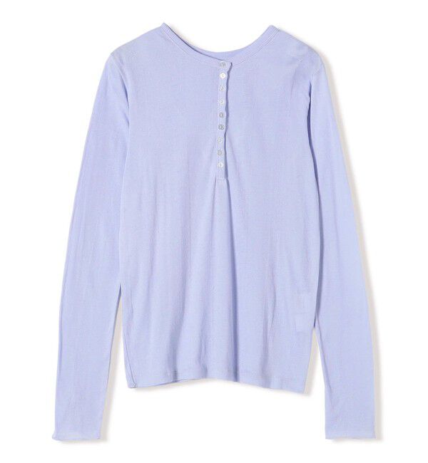 SHIPS for women「【SHIPS別注】miller:シアー ヘンリー ネック ロング スリーブ TEE 26AW」|Tシャツ・カットソー|