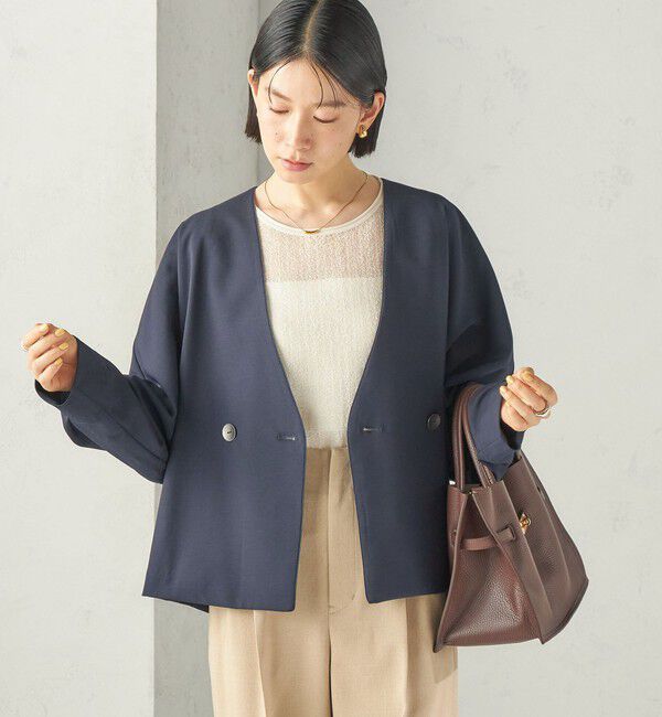 SHIPS for women「〈手洗い可能〉ラメ シアー フレンチスリーブ ニット プルオーバー」|ニット・セーター|