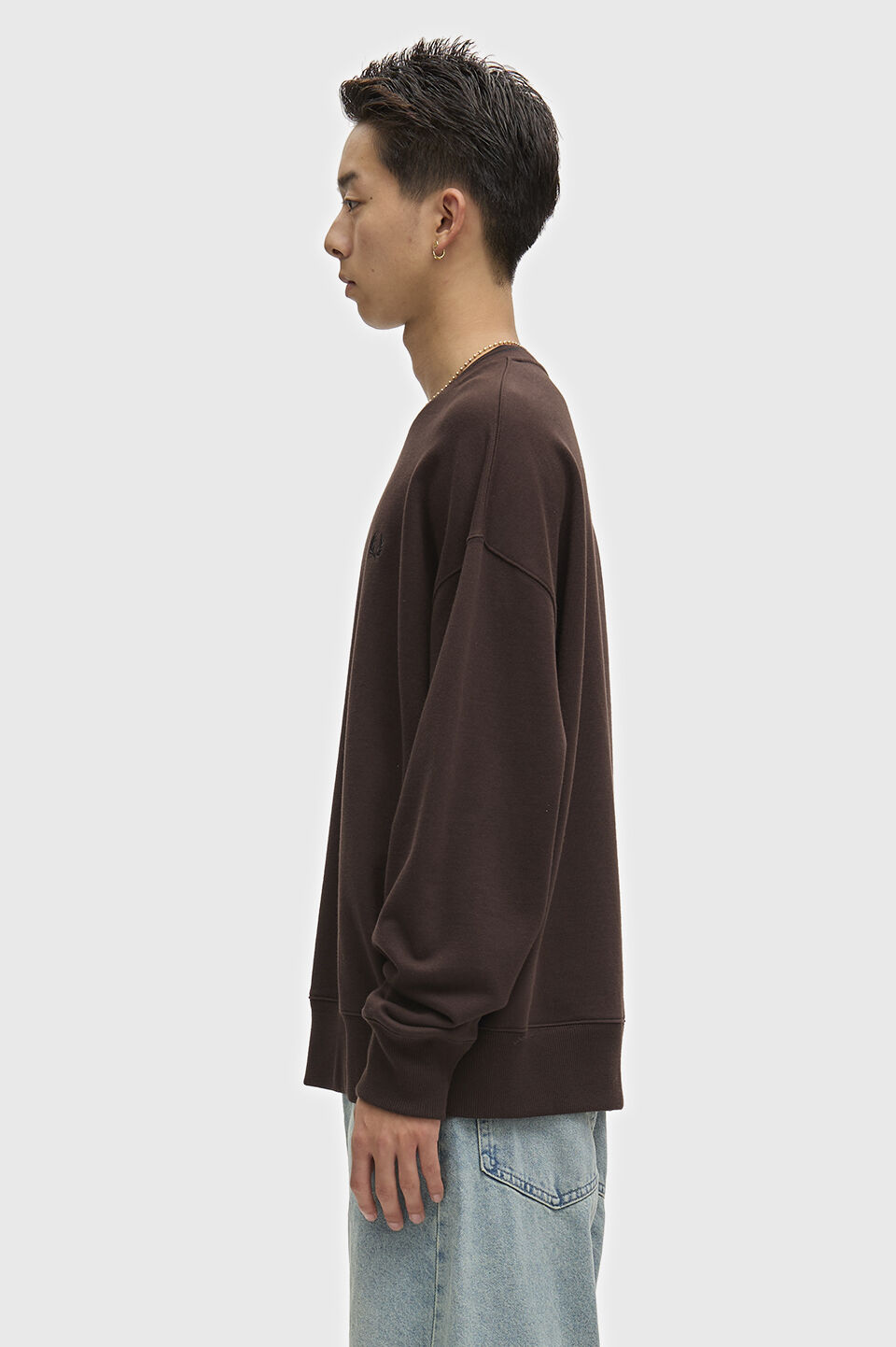 FRED PERRY 「FRED PERRY／Oversized Tipped Sweatshirt／オーバーサイズティップドスウェット」|スウェット・ジャージ|