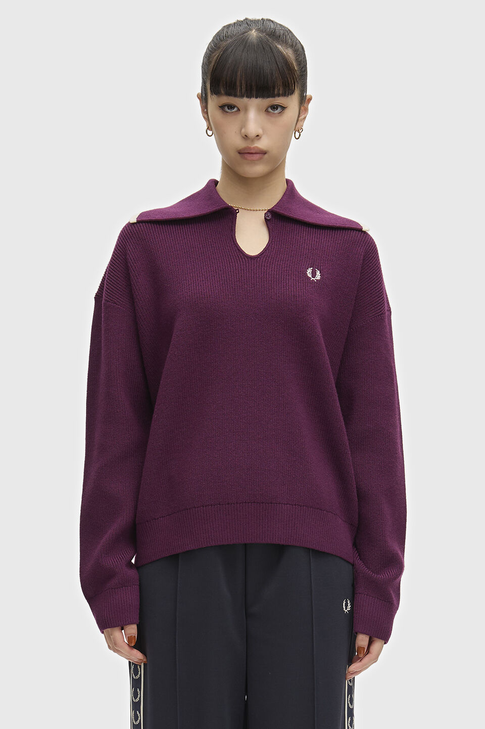 FRED PERRY 「FRED PERRY／Wide Collar Knitted Shirt／ワイドカラーニットシャツ」|ポロシャツ|