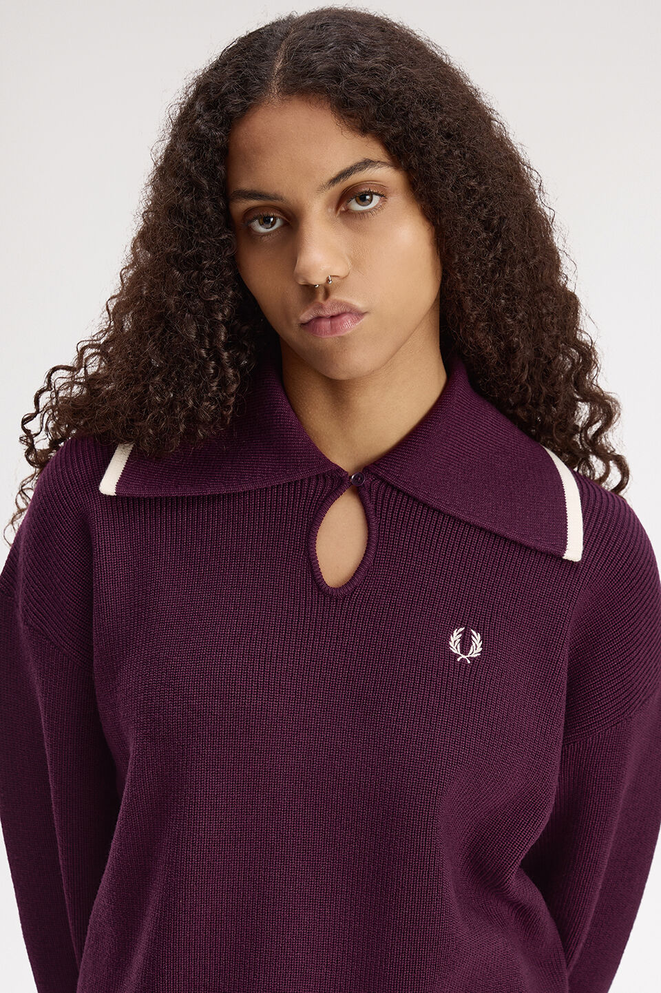 FRED PERRY 「FRED PERRY／Wide Collar Knitted Shirt／ワイドカラーニットシャツ」|ポロシャツ|