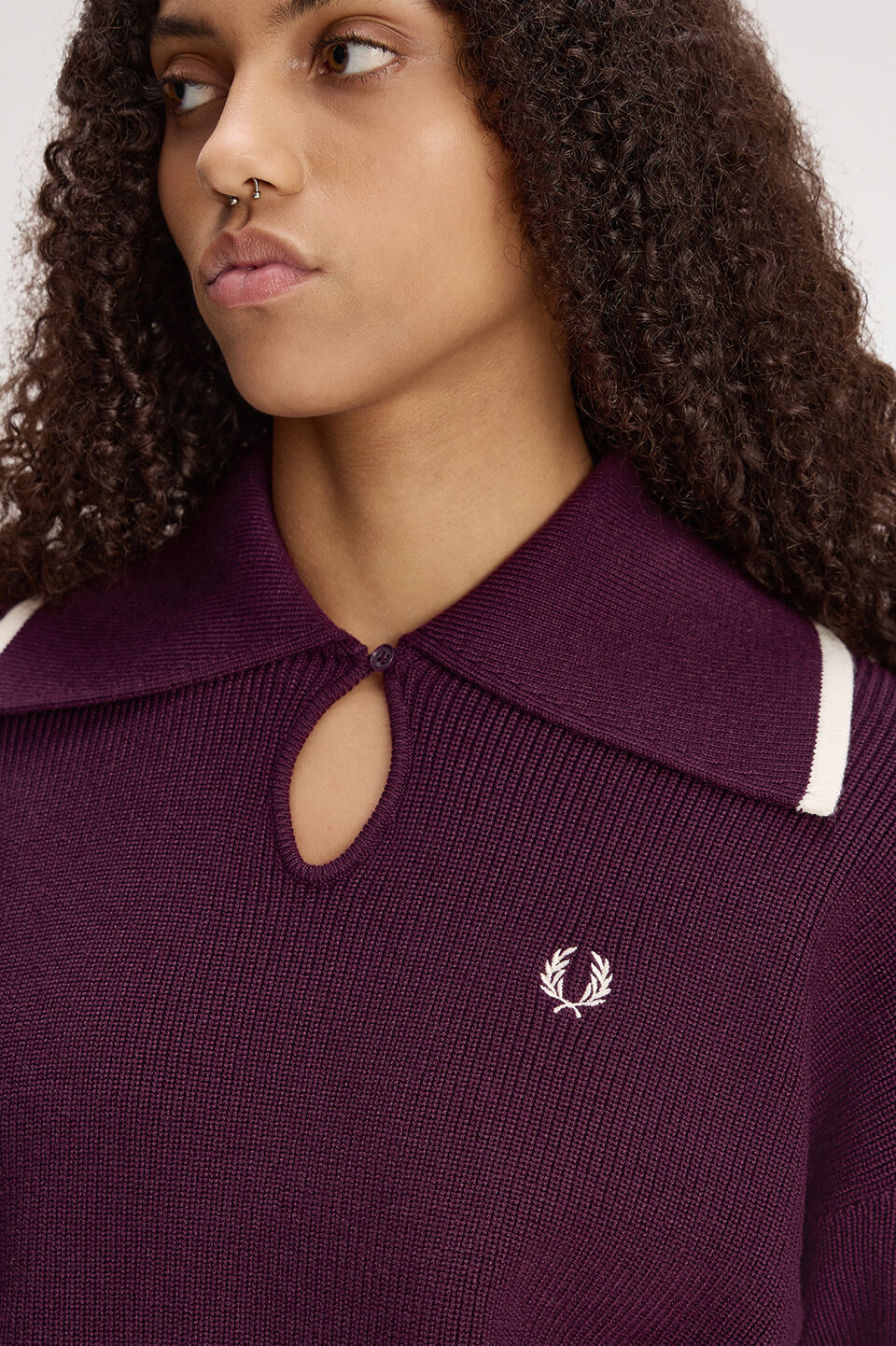 FRED PERRY 「FRED PERRY／Wide Collar Knitted Shirt／ワイドカラーニットシャツ」|ポロシャツ|