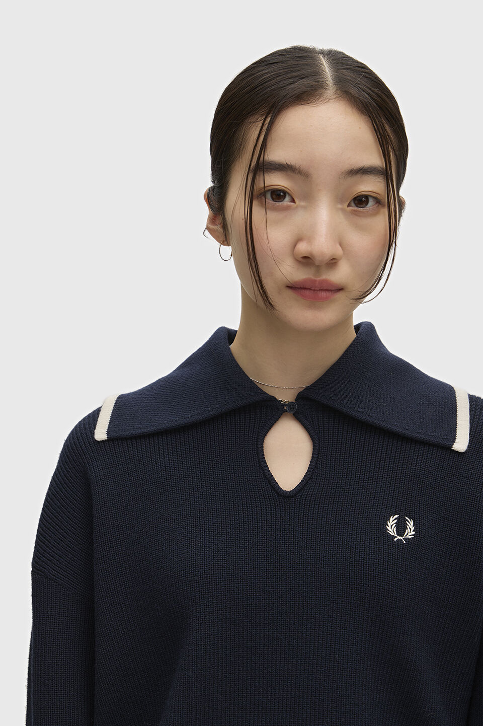 FRED PERRY 「FRED PERRY／Wide Collar Knitted Shirt／ワイドカラーニットシャツ」|ポロシャツ|