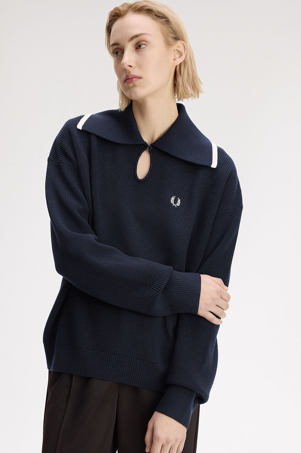 FRED PERRY 「FRED PERRY／Wide Collar Knitted Shirt／ワイドカラーニットシャツ」|ポロシャツ|
