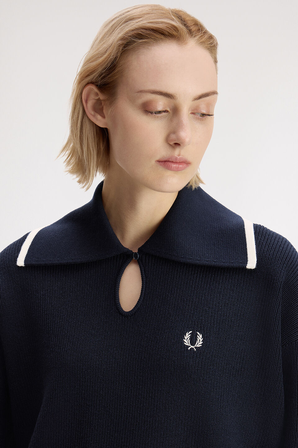 FRED PERRY 「FRED PERRY／Wide Collar Knitted Shirt／ワイドカラーニットシャツ」|ポロシャツ|