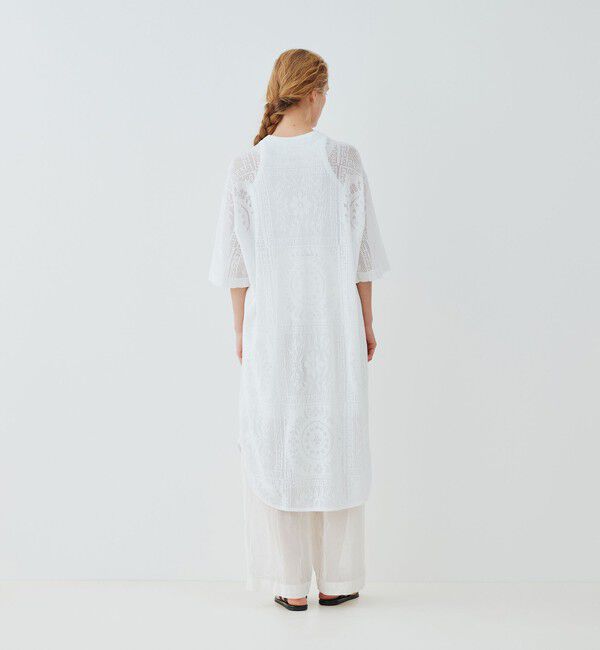 GALERIE VIE「メッシュワーク ロングカーディガン」|カーディガン|
