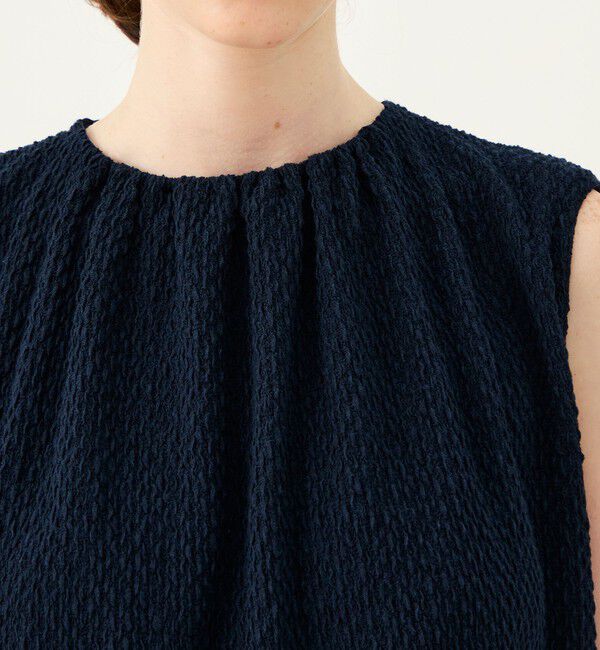 Ballsey「シアートリコット ギャザーショートブラウス」|Tシャツ・カットソー|